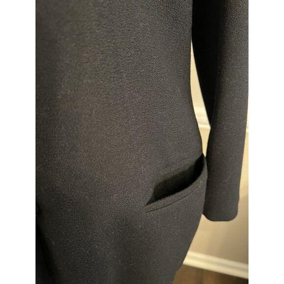 Vintage Oleg Cassini Blazer 100% Wool Black Gold Buttons Size 10 - Picture 6 of 12